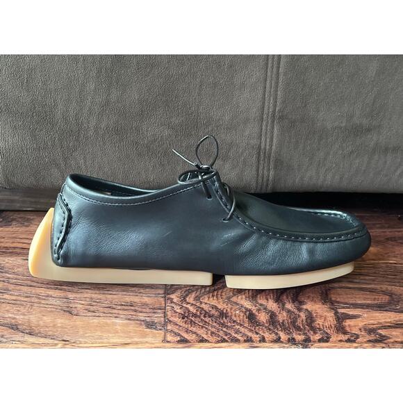 $850 NIB Men\'s Bottega Veneta Black Leather Driving Chukka Shoes Size 39(6) main image 8